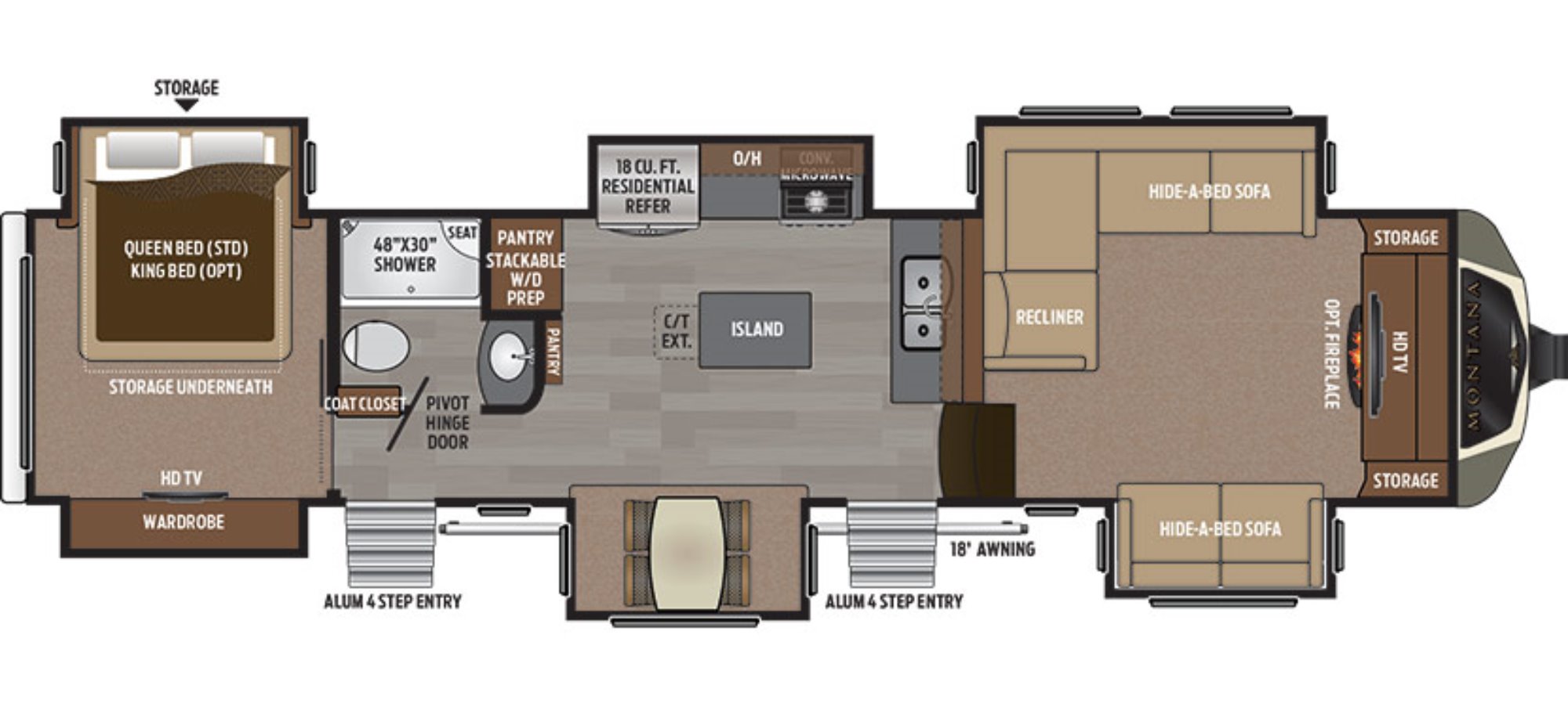 New 2017 Keystone Montana 3711fl Fifthwheel For Sale