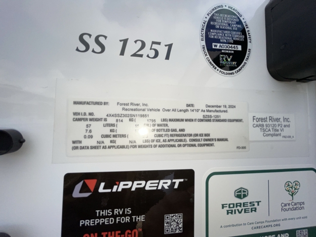 2025 Forest River Backpack Edition SS-1251 — photo 5 of 8