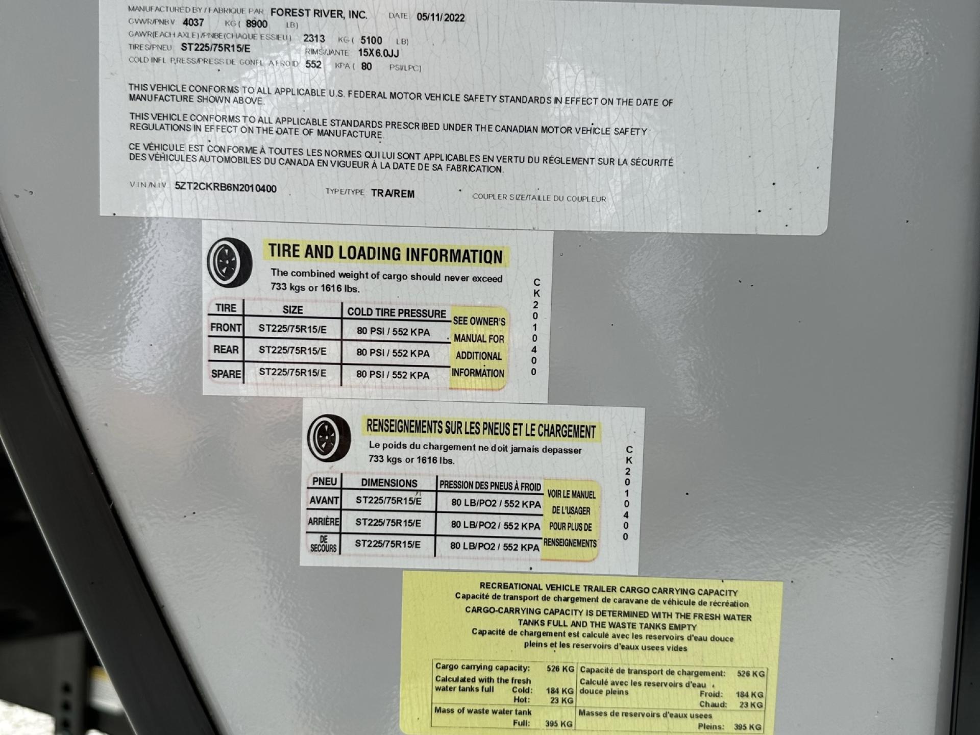 2022 FOREST RIVER ALPHA WOLF 26RL-L