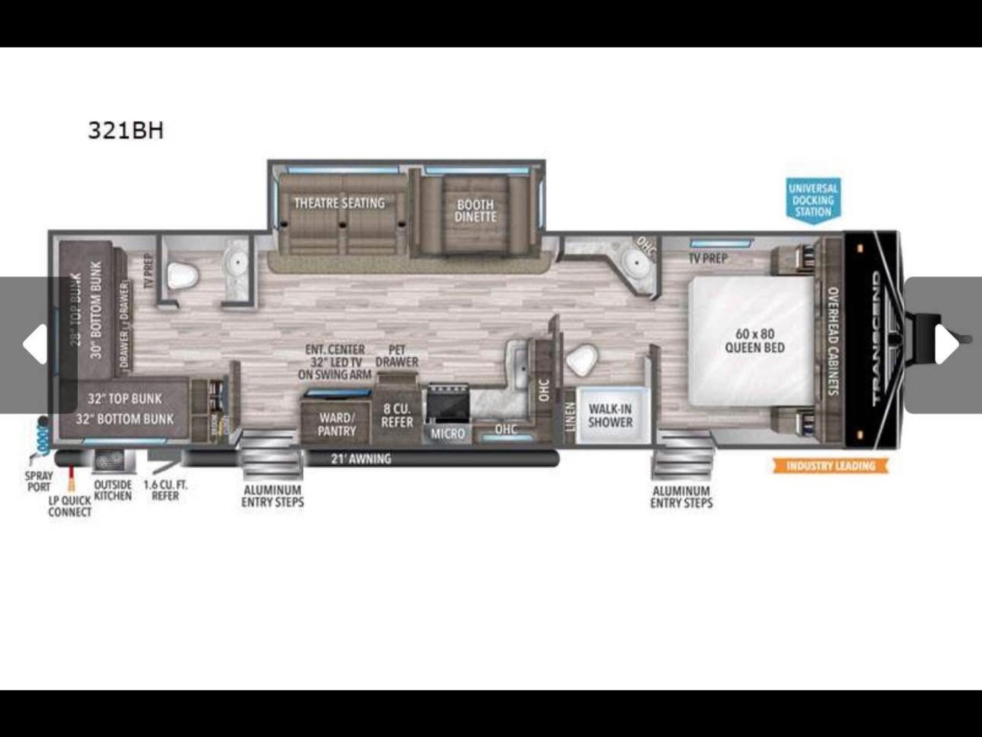 2021 GRAND DESIGN TRANSCEND XPLOR 321BH