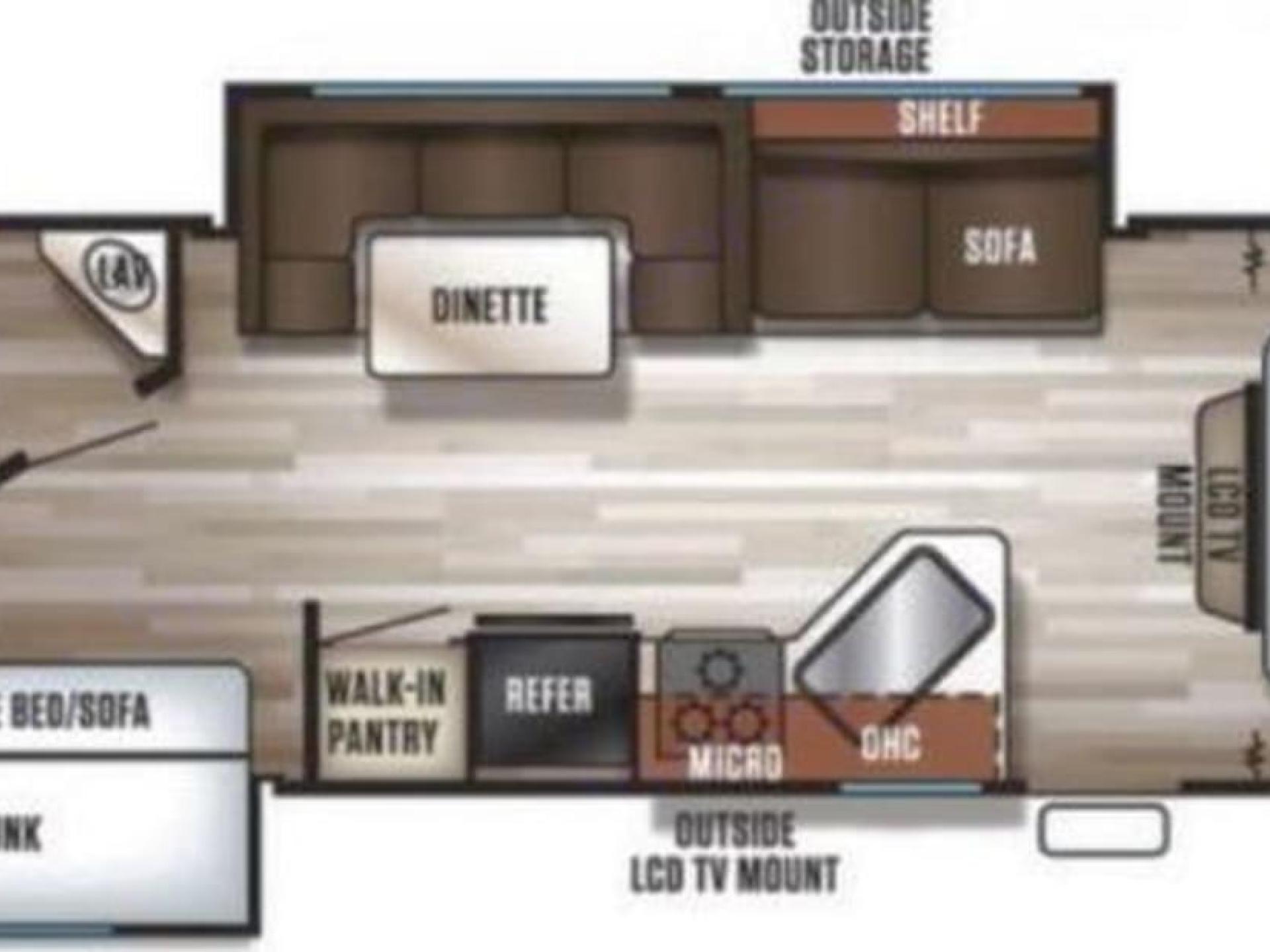 2017 FOREST RIVER GREY WOLF 27DBS