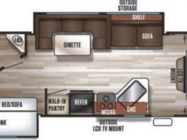 2017 FOREST RIVER GREY WOLF 27DBS