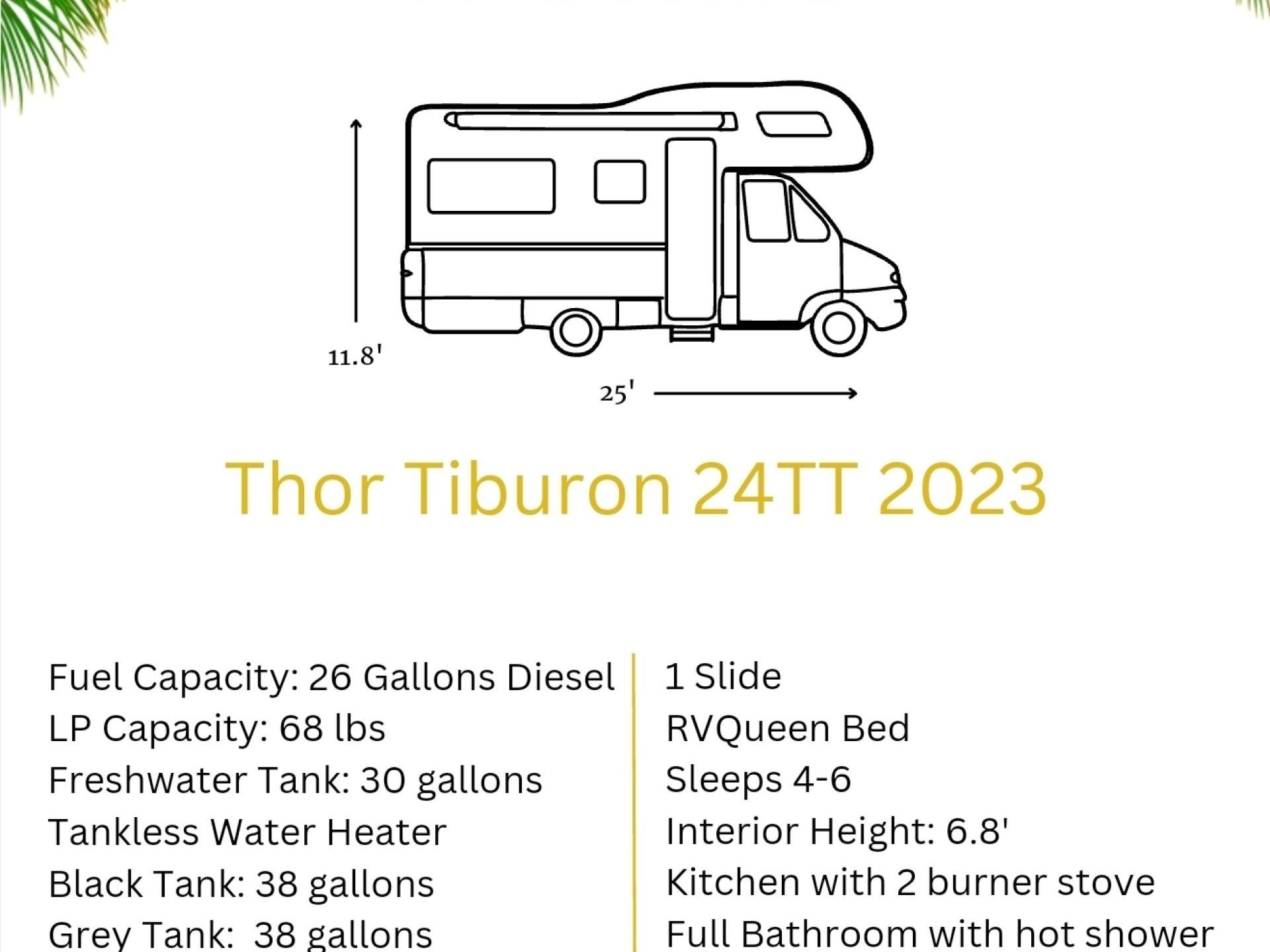2023 THOR MOTOR COACH TIBURON 24TT