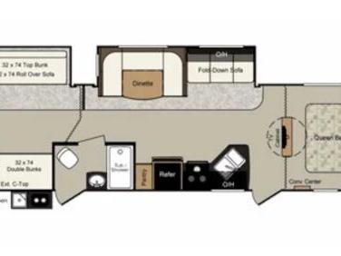 2015 KEYSTONE PASSPORT 3320BH