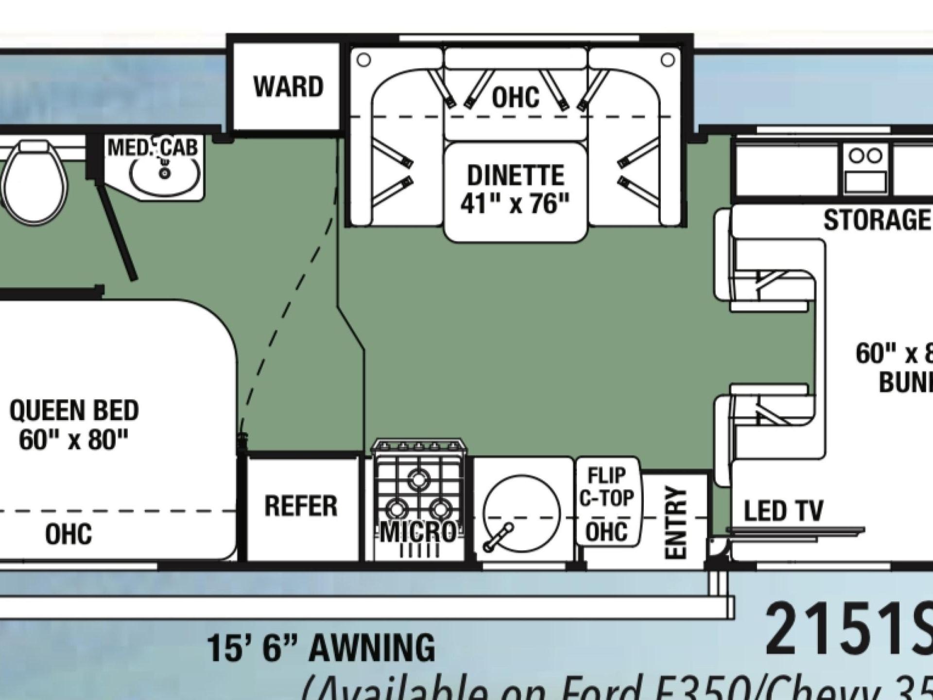 2021 FOREST RIVER FORESTER 2151LE