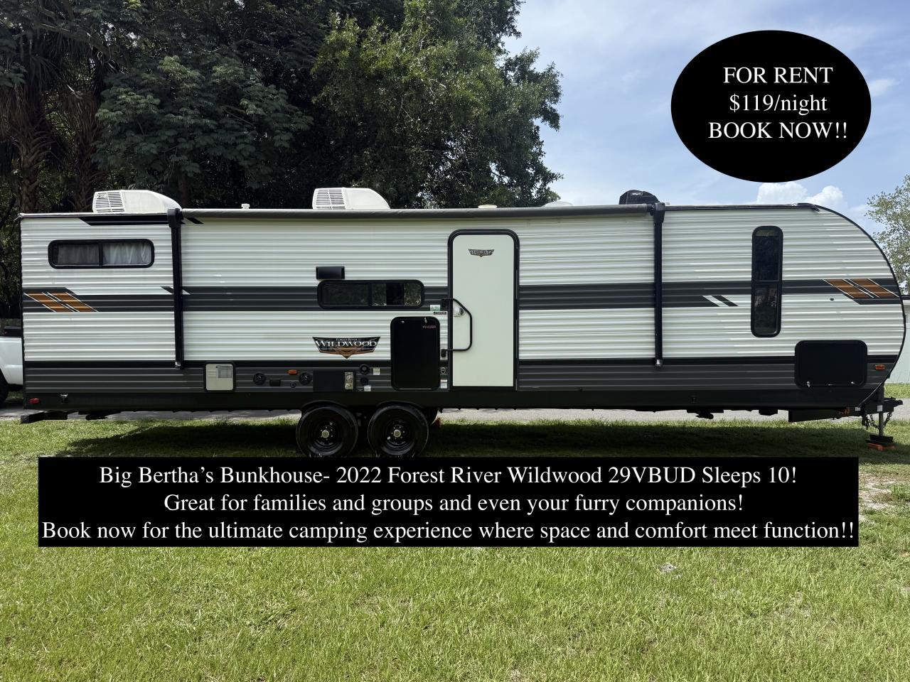 2022 FOREST RIVER WILDWOOD 29VBUD