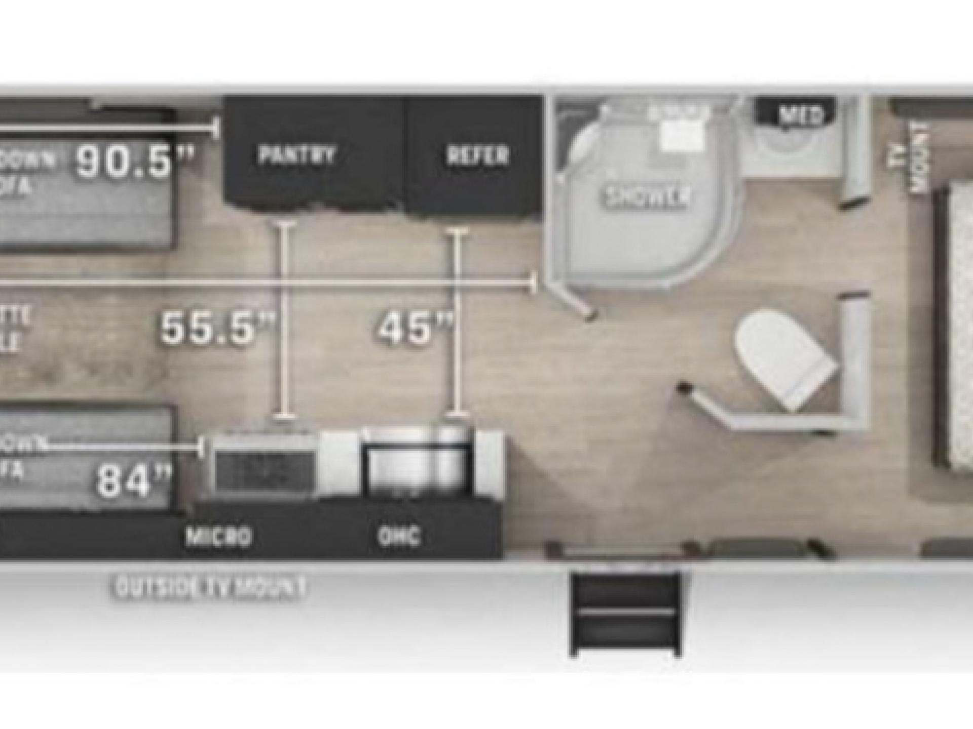 2021 FOREST RIVER GREY WOLF 22RR