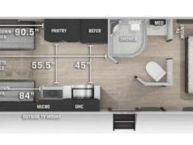 2021 FOREST RIVER GREY WOLF 22RR