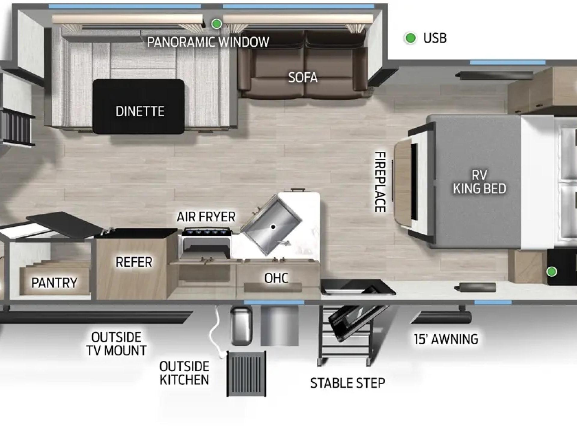 2026 FOREST RIVER GREY WOLF BLACK LABEL Cherokee