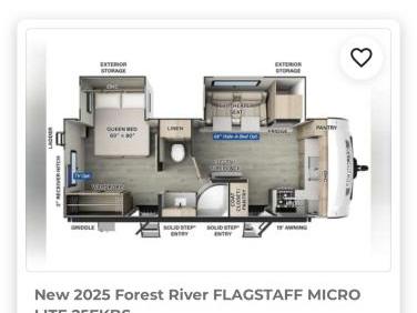 2024 FOREST RIVER FLAGSTAFF MICRO LITE 25FKBS
