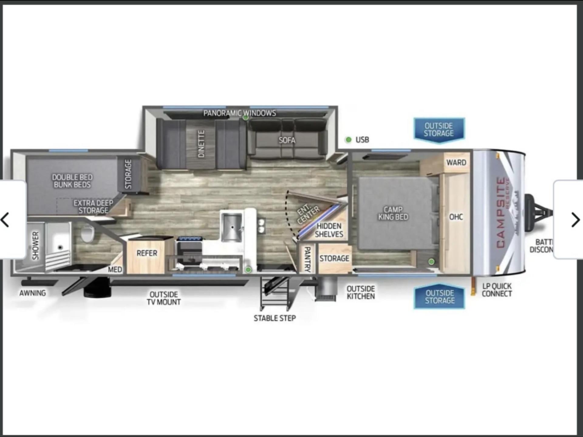 2025 FOREST RIVER CAMPSITE ULTRA 26CJL