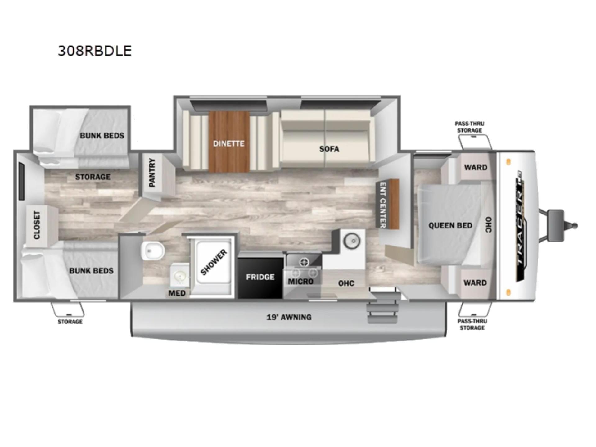 2025 PRIME TIME TRACER 308BRDLE