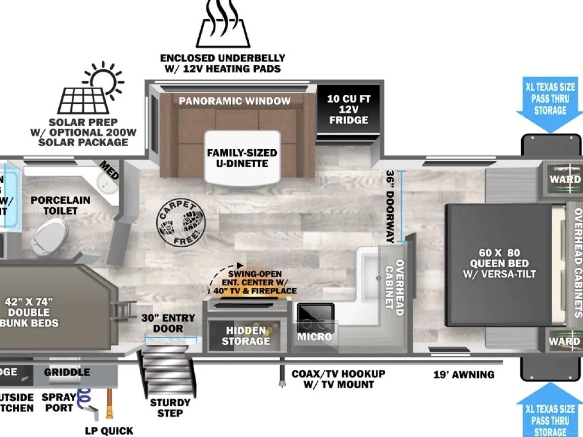 2024 FOREST RIVER WILDWOOD HERITAGE GLEN 23BHHL