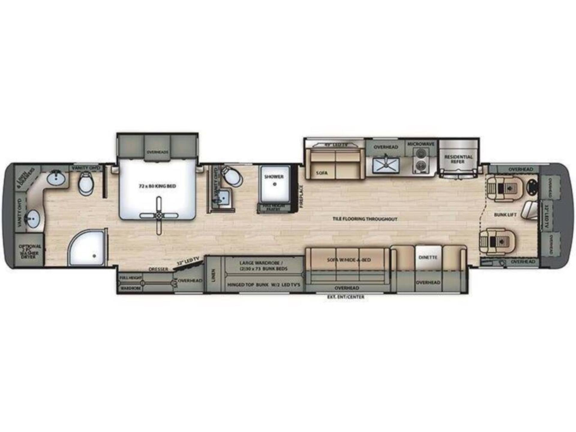 2021 Forest River Berkshire XLT 45ca