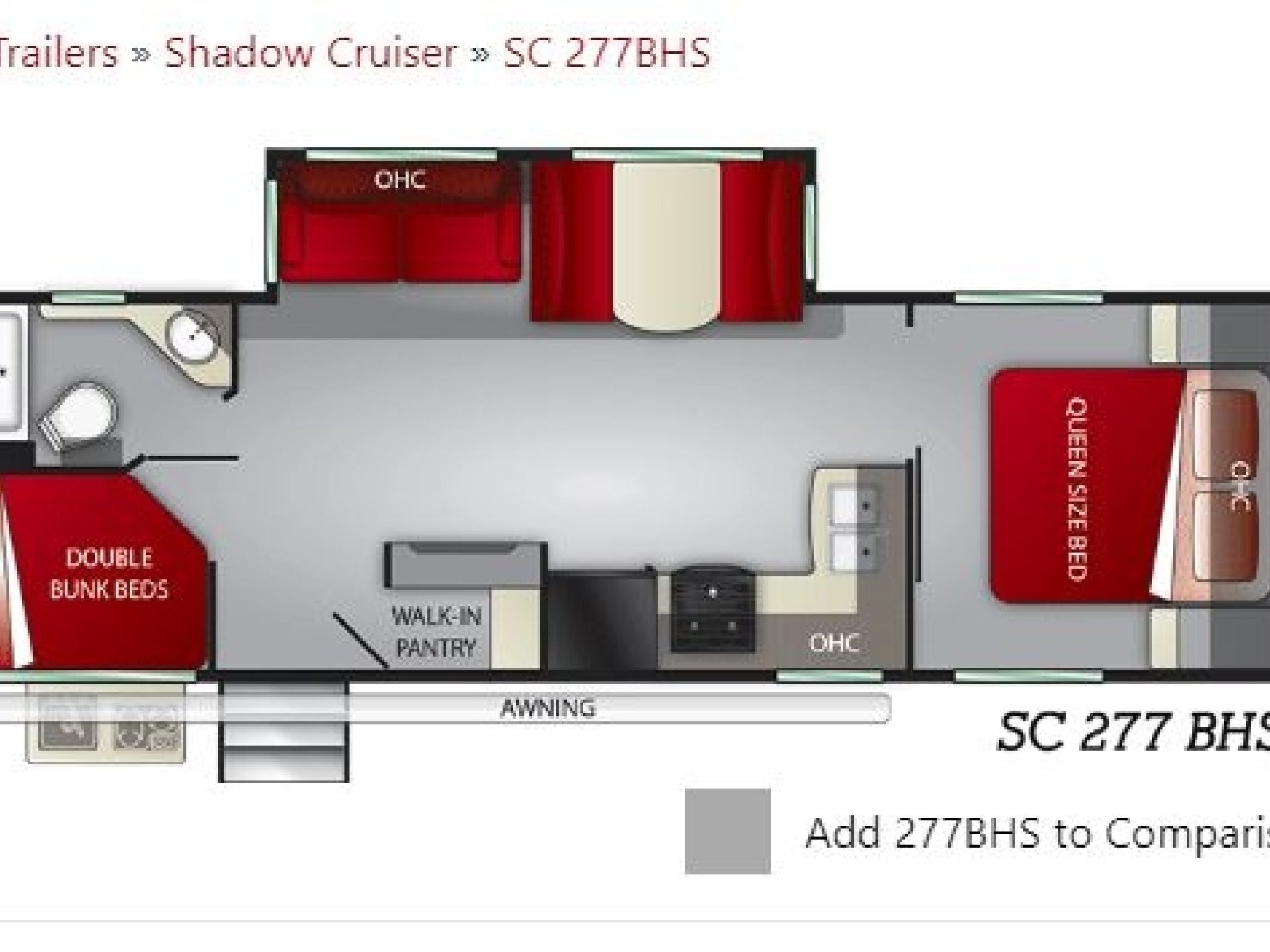 2018 Cruiser SHADOW CRUISER 277BHS