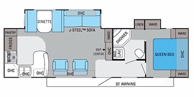 View Floor Plan for 2013 JAYCO EAGLE 316RKDS