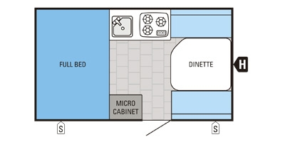 View Floor Plan for 2015 JAYCO JAY SERIES SPORT 12H