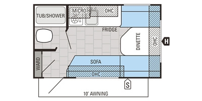 View Floor Plan for 2016 JAYCO JAY FLIGHT SLX 145RB