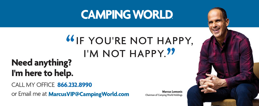 Email MarcusVIP@campingworld.com to report customer complaints directly to CEO