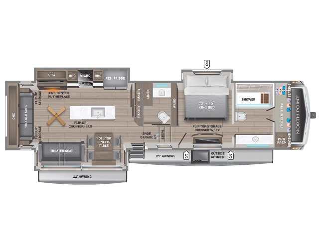 2026 Jayco North Point 387FBTS — photo 2 of 8